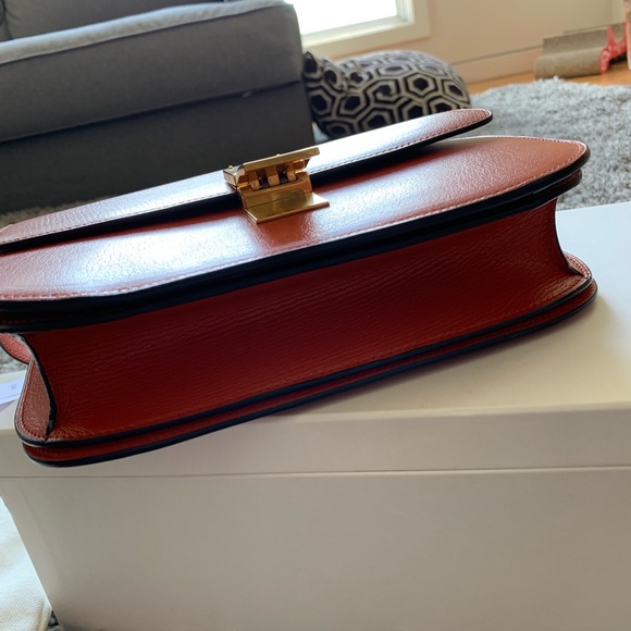 Celine goatskin classic medium box bag - Picture 6 of 8